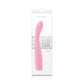 Photo of the front of the box for the Luxe Lillie Slim Wand Massager from NS Novelties (pink).