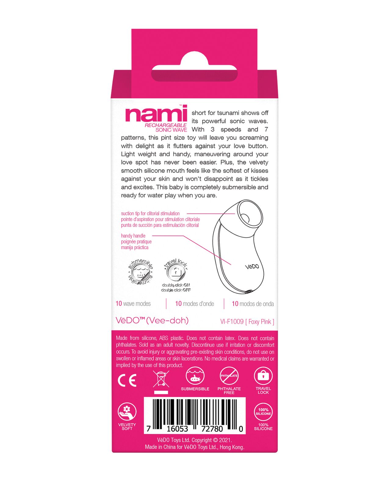 Back of the Nami box (pink).