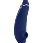 Front facing image of the toy showing its air pulse clitoral tip (blueberry).