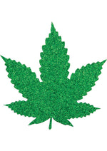 Load image into Gallery viewer, Close-up of one of the Mary Jane Pasties from Peekaboo Pasties (green).
