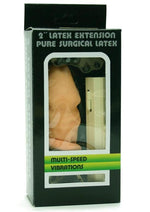 Load image into Gallery viewer, 2-Inch Latex Multi Speed Vibrating Penis Extension Sleeve - Vanilla
