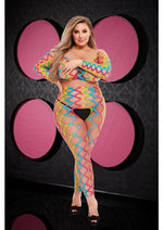 Load image into Gallery viewer, 2 Pc Rainbow Crop Top and Pants - Rainbow - Queen - Set
