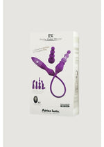 Load image into Gallery viewer, 2x Rechargeable Silicone Double Vibrator with Remote Control - Purple
