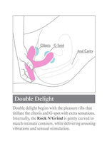 Load image into Gallery viewer, 3Some Rock N Grind Silicone Rechargeable Vibrator with Remote Control
