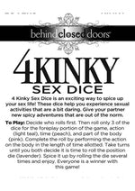 Load image into Gallery viewer, 4 Kinky Sex Dice Game
