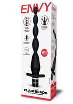 Load image into Gallery viewer, 6.5 Tapered Vibrating Anal Beads Flair - Black
