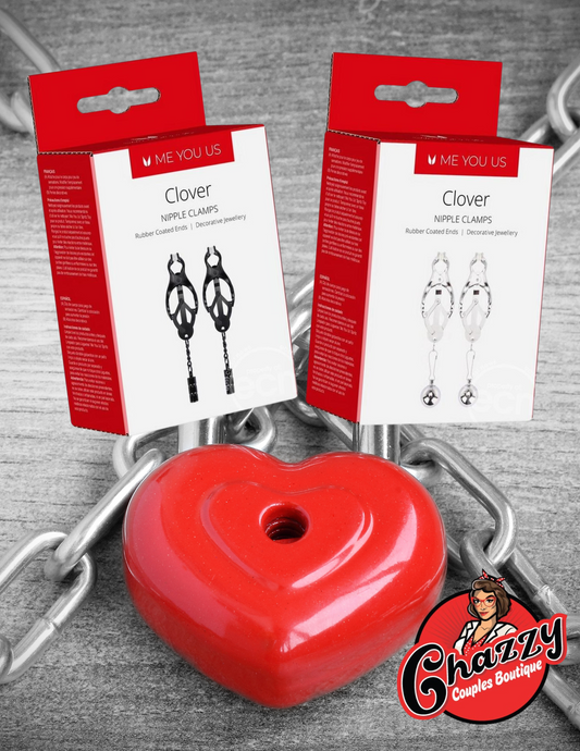 Me You Us - Clover Nipple Clamp - Silver, Black