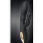 Adam and Eve - The Midnight Rabbit Rechargeable Silicone Rabbit Vibrator - Black