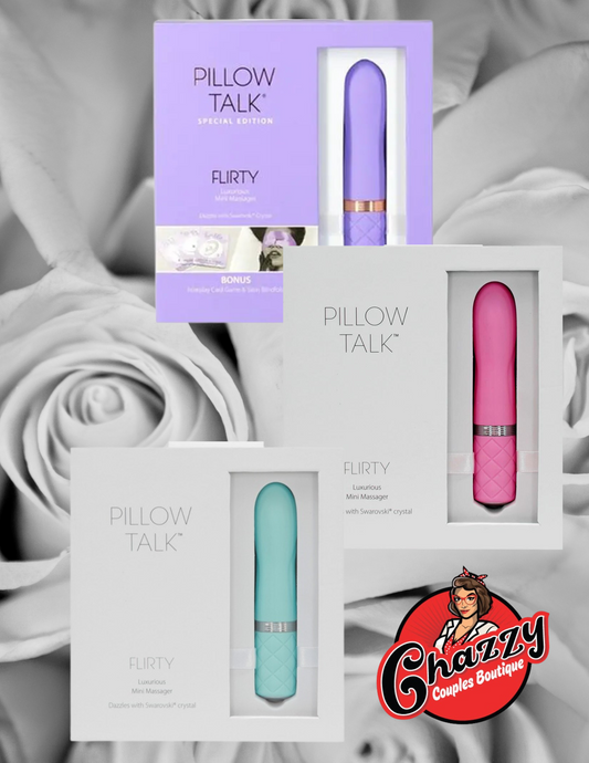 Pillow Talk - Flirty - Rechargeable Silicone Bullet - Pink, Purple, Teal