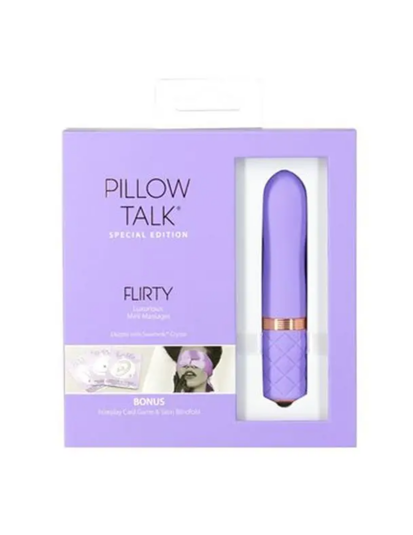 Pillow Talk - Flirty - Rechargeable Silicone Bullet - Pink, Purple, Teal
