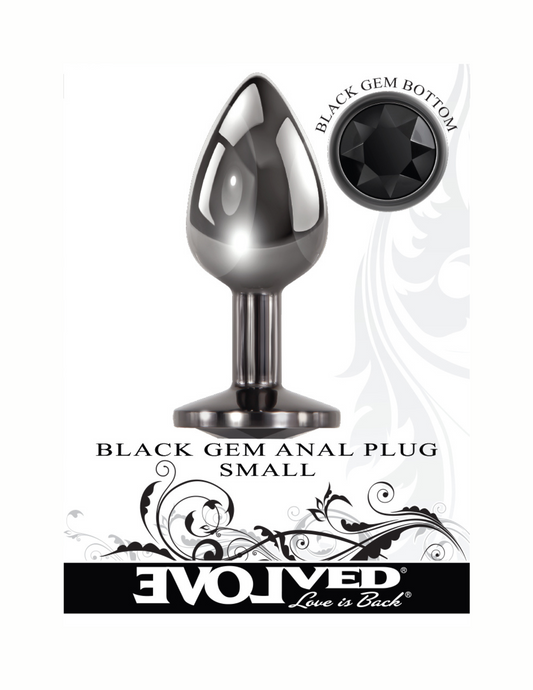 Evolved Black Gem Anal Plug in its box (small) from Evolved.