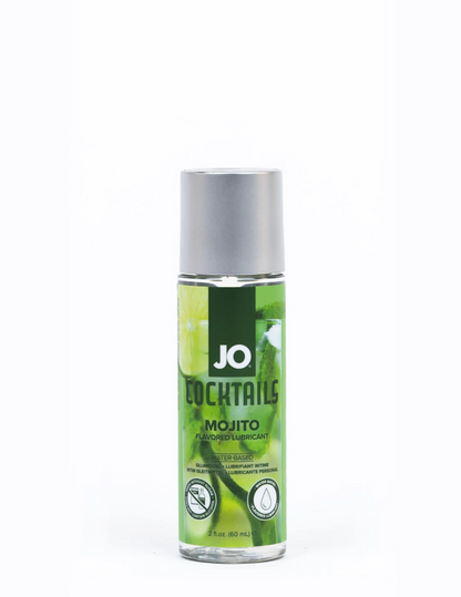 Photo of the 2oz Mojito bottle of System JO Cocktails Flavored Lubricant. 