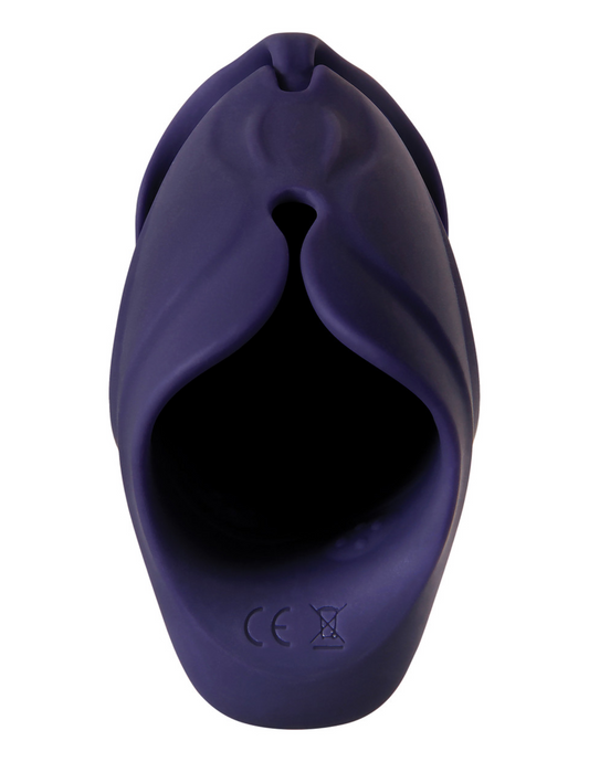 Close-up of the tunnel of the Different Strokes Rechargeable Vibrating Masturbator from Zero Tolerance.