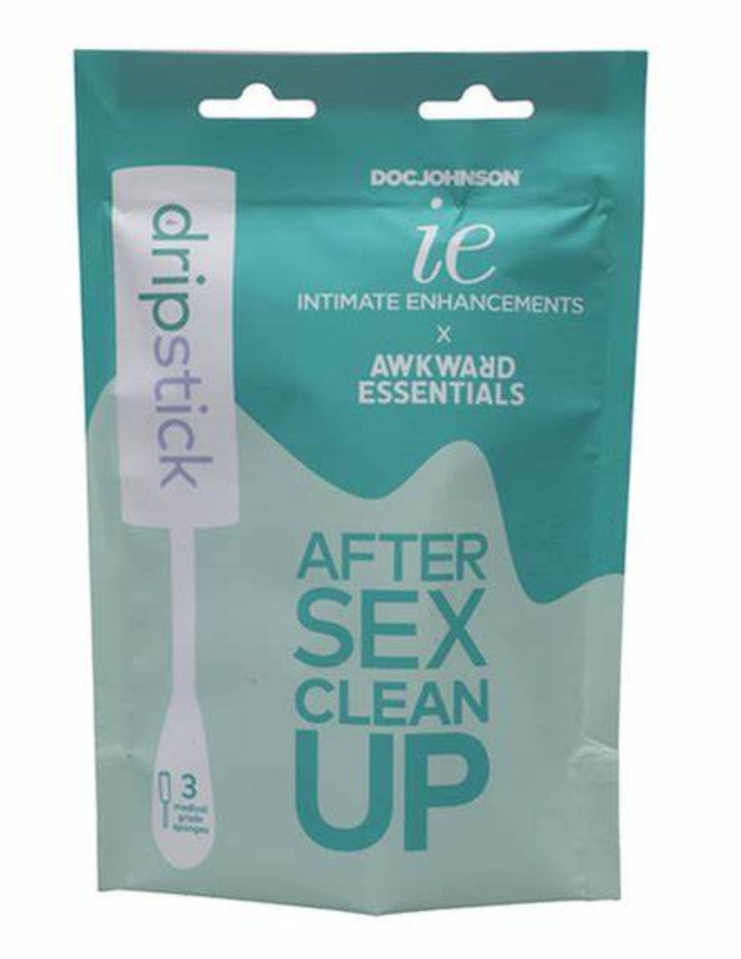 Photo of the package of After Clean Up Dripsticks (3pk) from Doc Johnson.