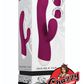 Double Tap Silicone Rechargeable G-Spot Vibrator - Burgundy