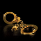 Photo of the Fetish Fantasy Gold Metal Cuffs from Pipedreams.