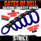 Gates of Hell ad featuring: six graduated rings, durable design, large cock and ball ring.