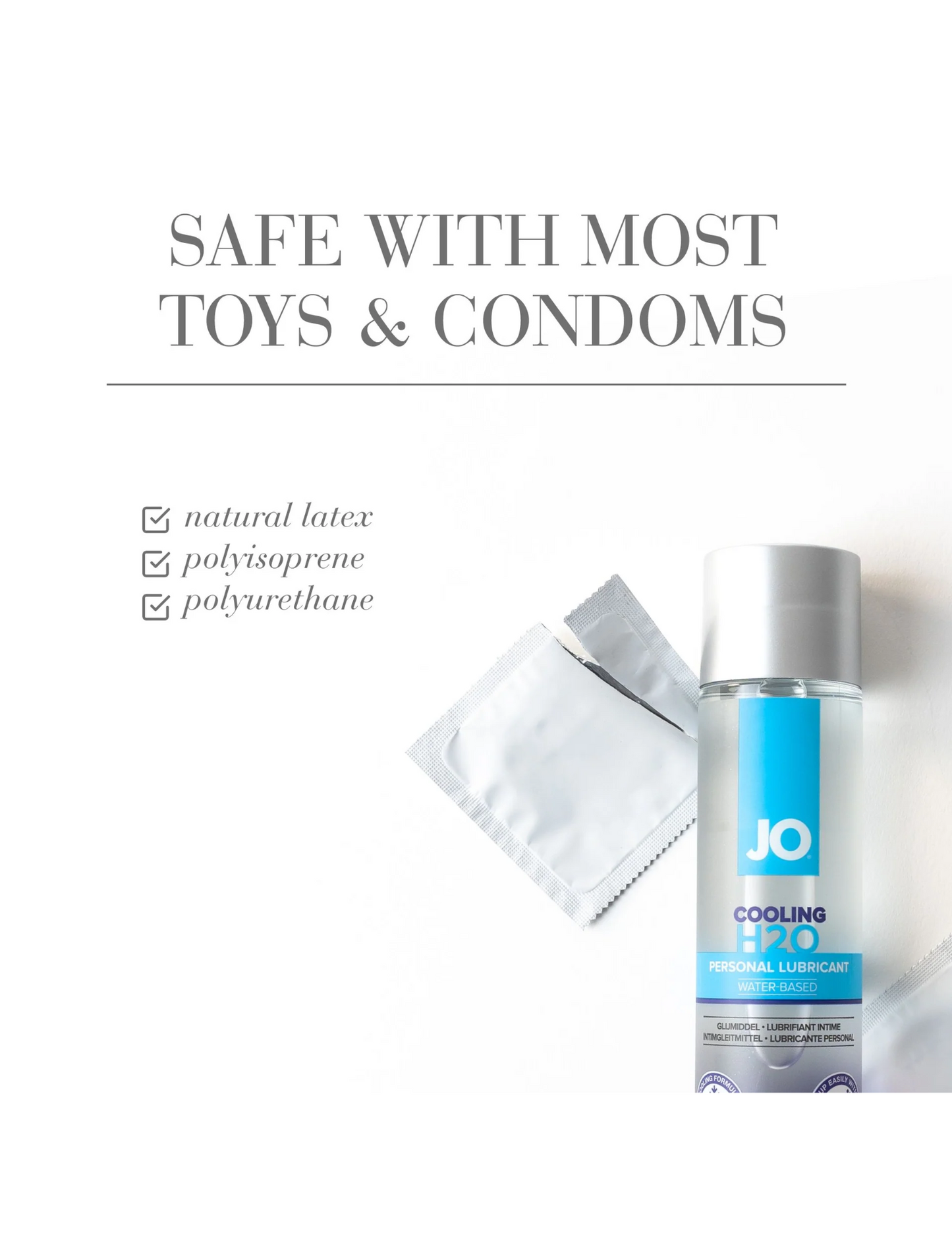 Ad for the System Jo Cooling Water Based Lubricant.