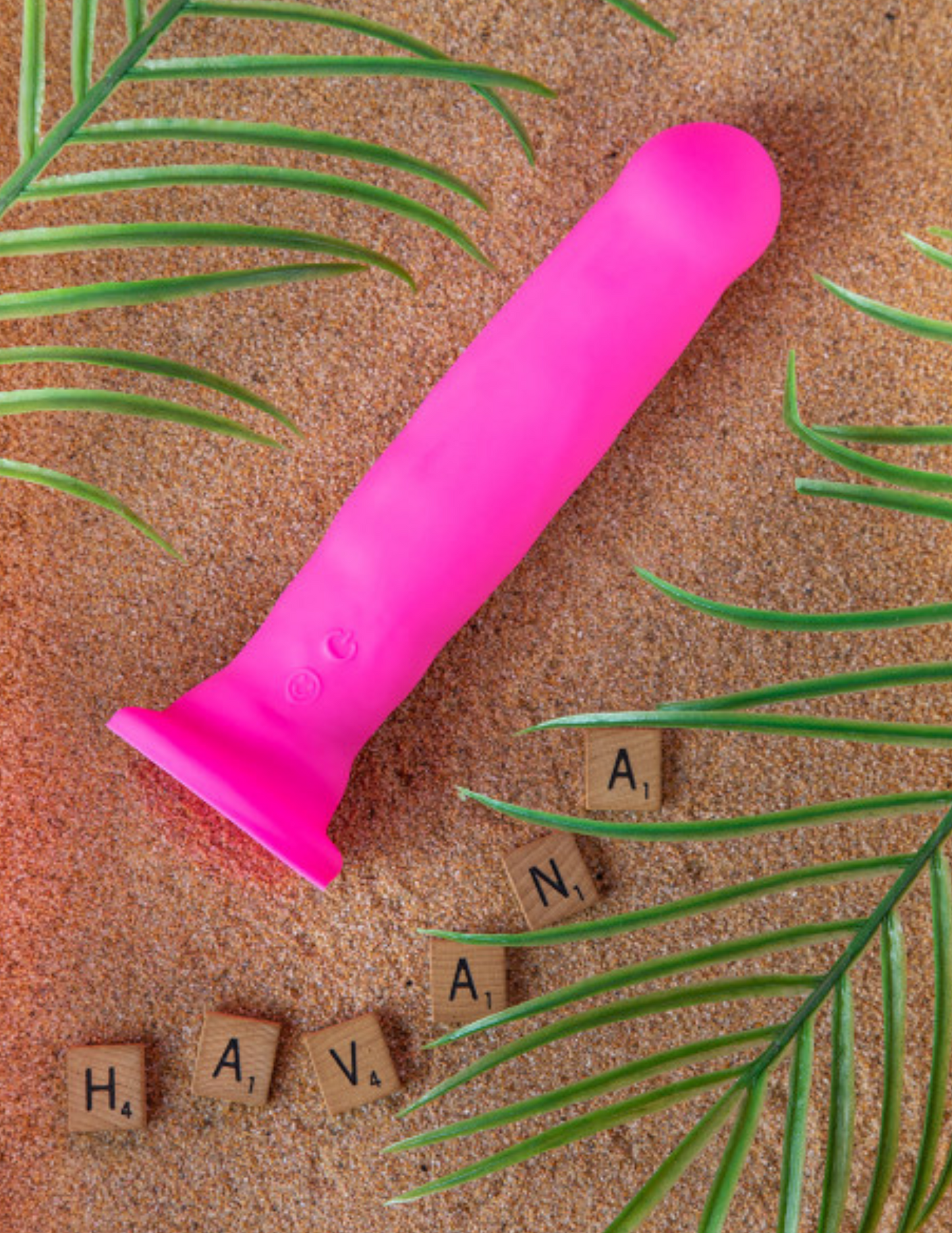 Ad for the Havana Impressions Vibrator from Blush (pink).