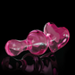 Photo of the Icicles No. 75 Beaded Heart Shaped Glass Anal Plug from Pipedreams (pink).