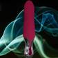 Close-up photo of the Inferno Mini Vibrator from Evolved Novelties shows its small size and unique handle.
