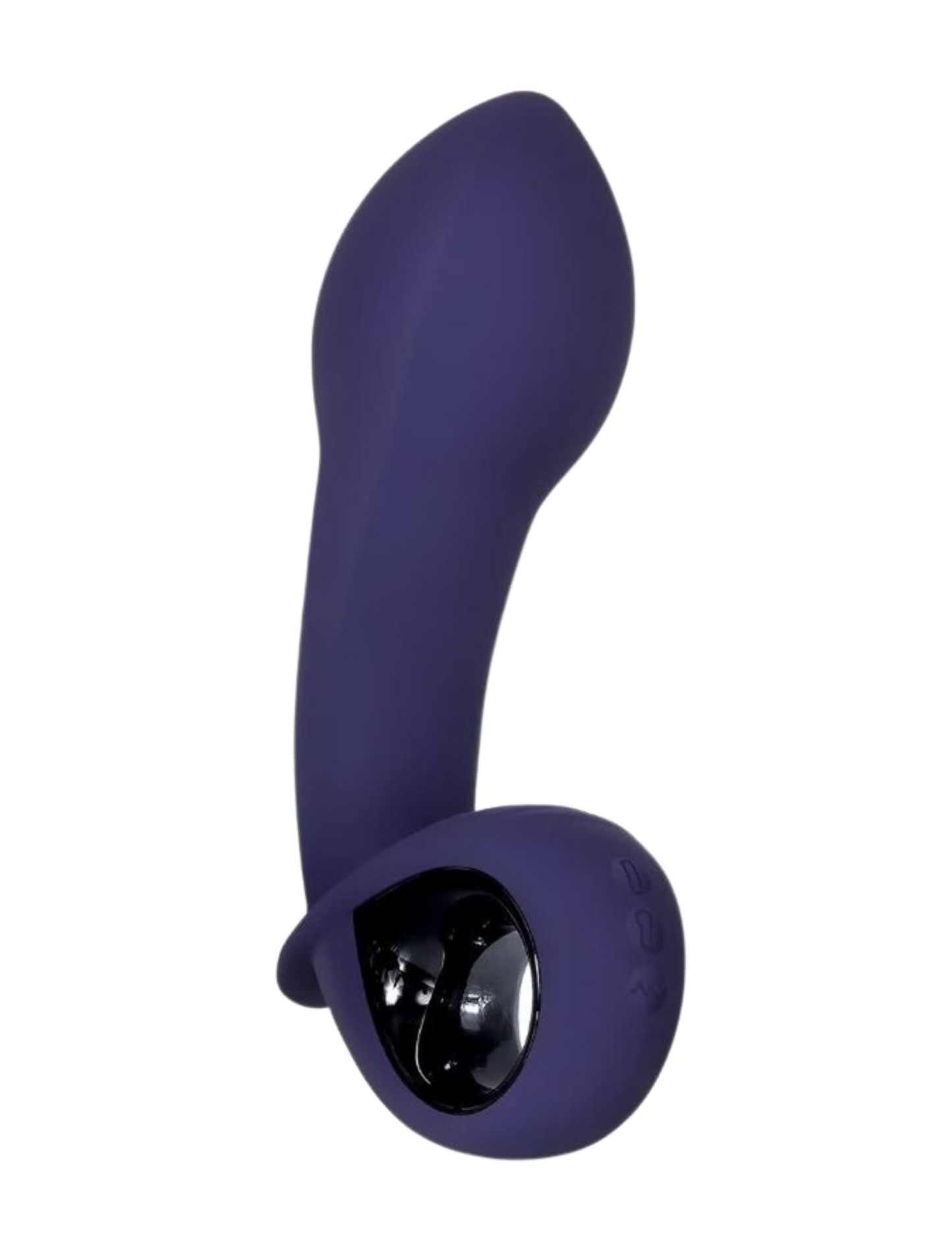 Close-up photo shows the Inflatable G from Evolved Novelties (inflated) and the looped handle for easy holding.