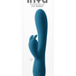 Photo of the front of the box for the nya Luv Bunny (teal) from NS Novelties.