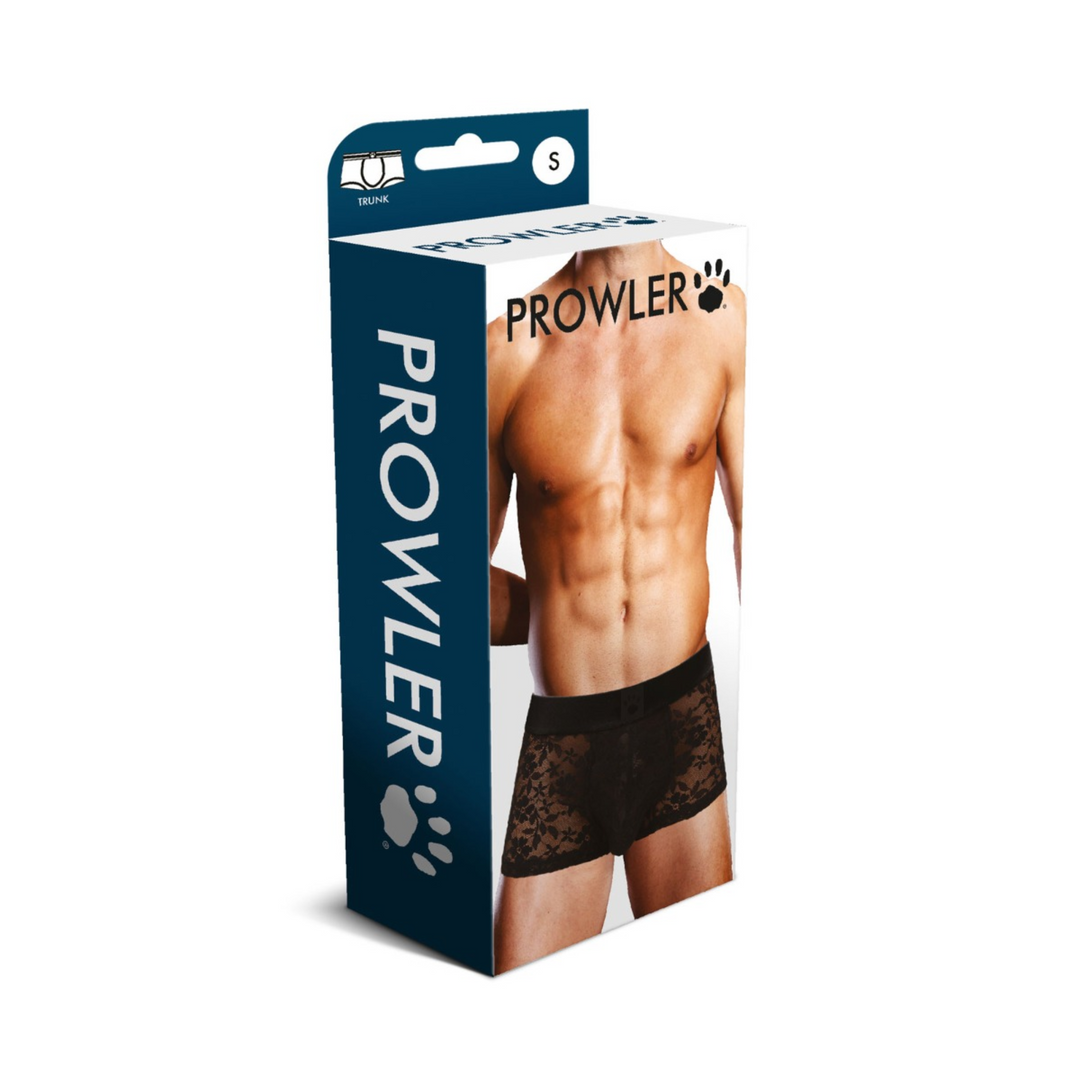 Photo of the box for the Prowler Lace Trunks (black).