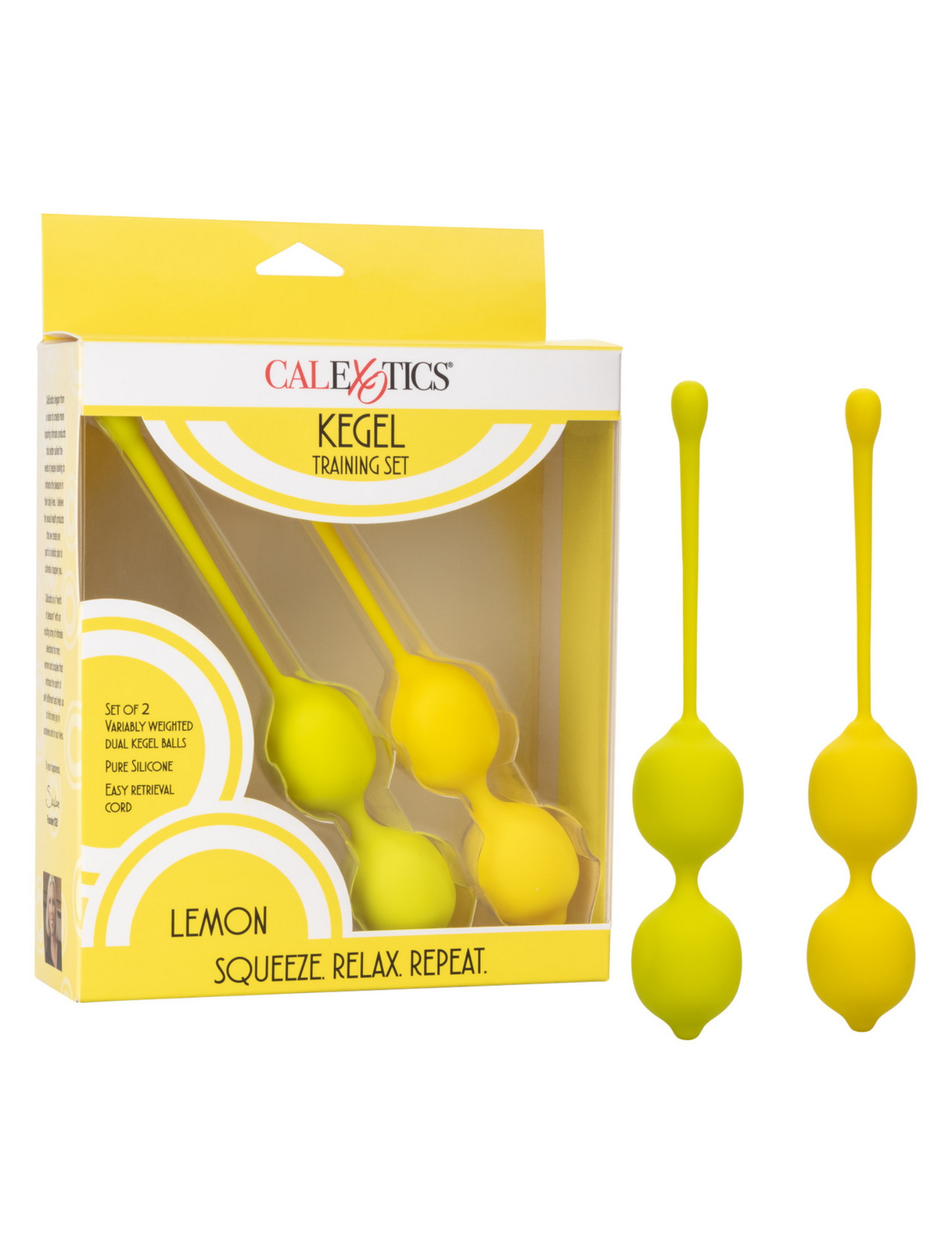 Lemon Kegel Training Set (2pc/yellow) from CalExotics