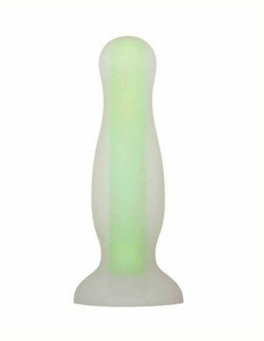 Close-up of the large Evolved Luminous Glow-in-the-Dark Butt Plug.