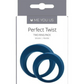Me You Us - Perfect Twist Silicone Cock Ring Set (2pc) - Blue