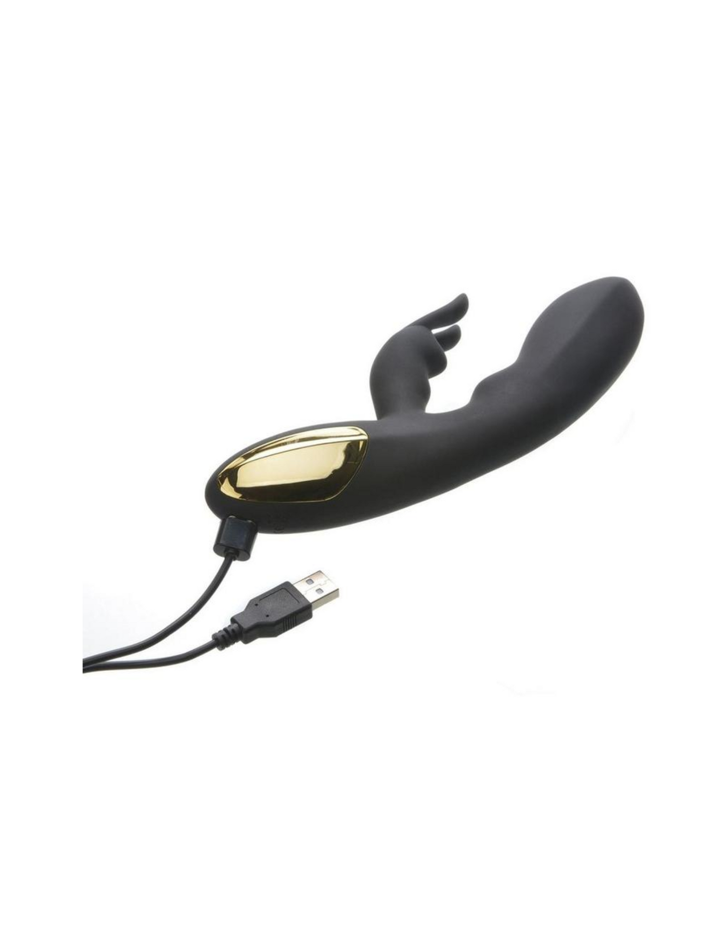 Adam and Eve - The Midnight Rabbit Rechargeable Silicone Rabbit Vibrator - (Black)