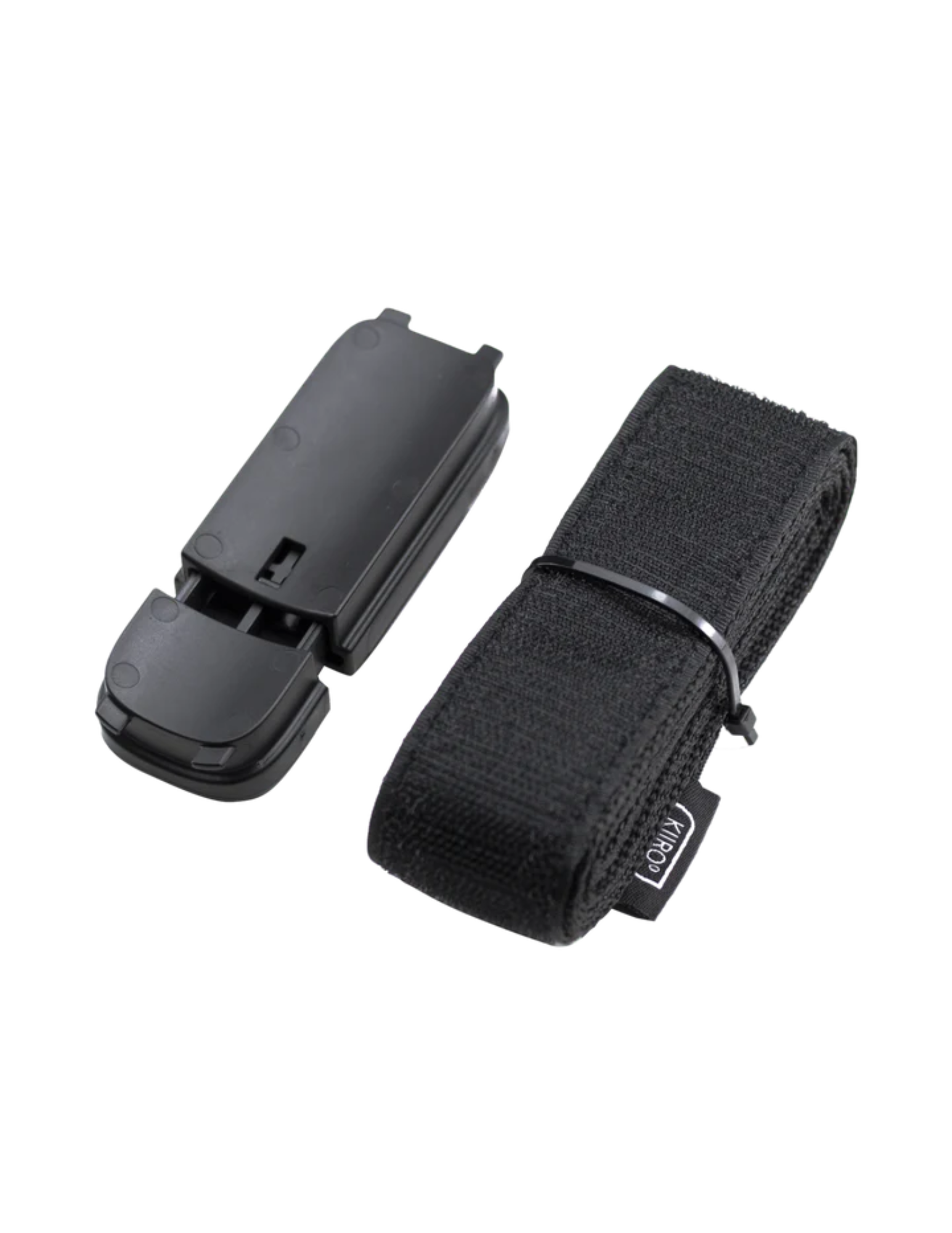 Photo shows the top side of the locking device on the Keon Neck Strap Accessory by KiiRoo.