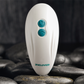 Palm Pleasure Silicone Rechargeable Thumping Clitoral Massager - (Teal/White)