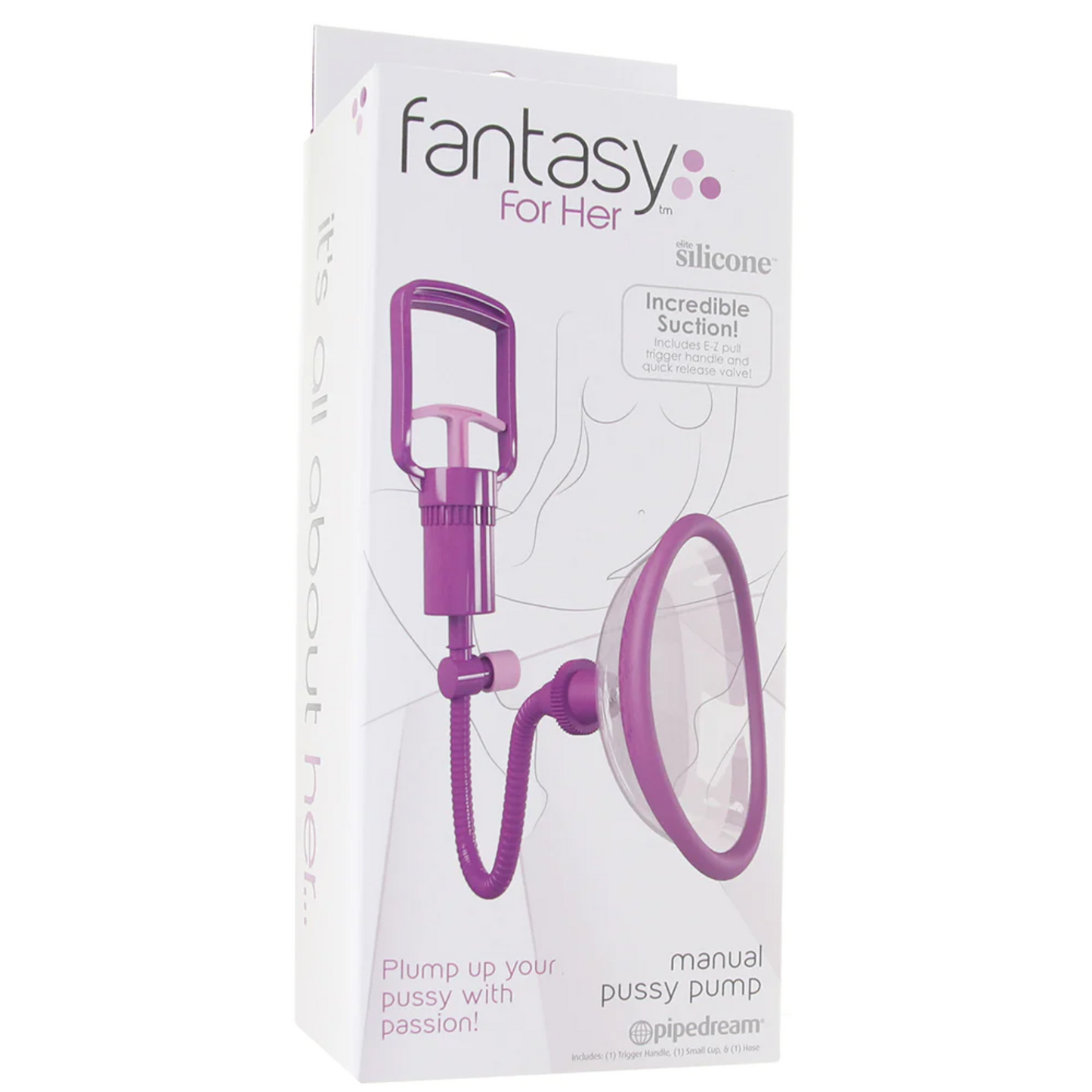 Pipedreams - Fantasy for Her - Manual Pussy Pump - Purple/Clear