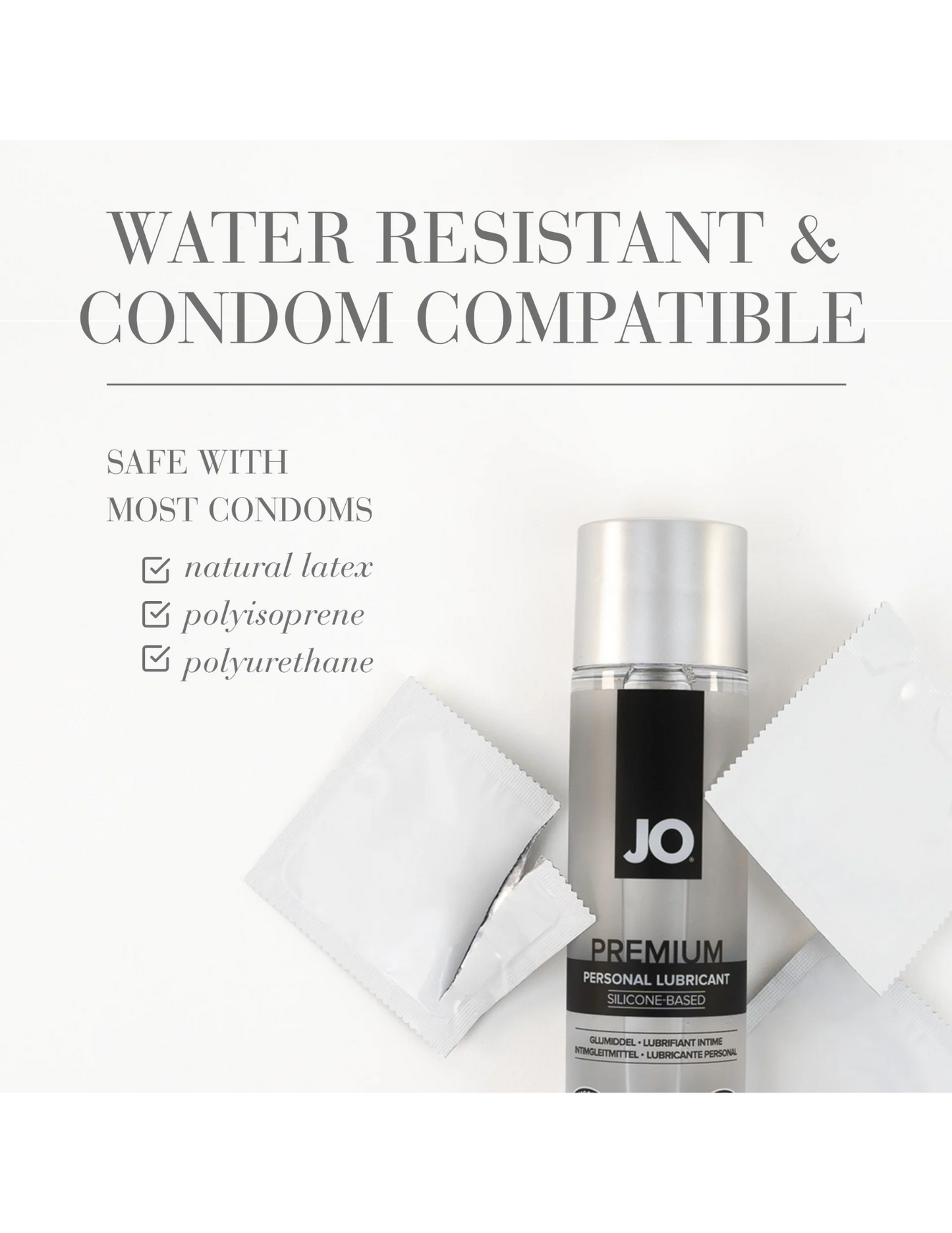 Ad for the System JO Premium Silicone Lubricant.