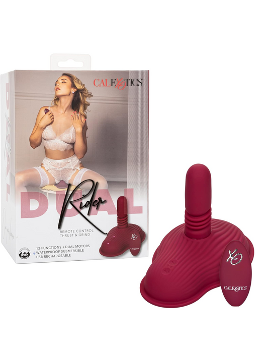 CalExotics - Dual Rider - Remote Control Thrust and Grind Massager - Red