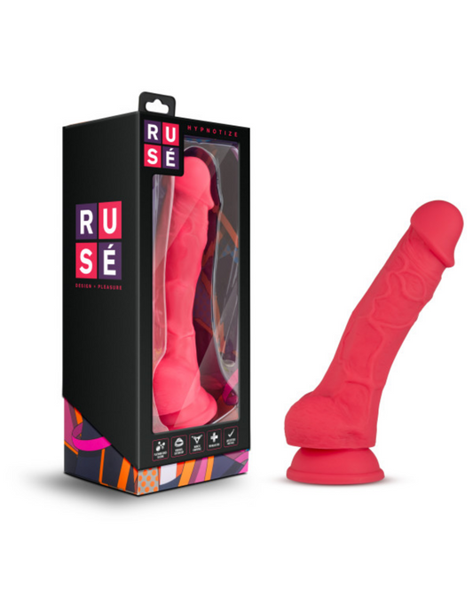 Photo of the Ruse Hypnotize Dildo from Blush box and product.