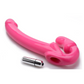 Strap U - 7X Revolver Slim - Vibrating Strapless Strap-on - 8in - Pink (Battery Operated)
