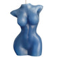 Front view of the LaCire Torso Candle from Sportsheets (form 3/blue).