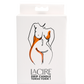 Photo of the front of the box for the LaCire Torso Candle from Sportsheets (form 1/orange).