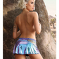 Ad shows the back of the Vibes Plur Iridescent Skirt from Fantasy Lingerie (S-XL).