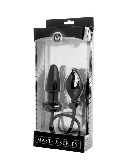 Master Series - Expand Inflatable Anal Plug - Black