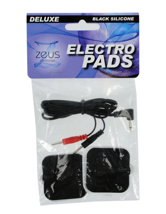 Zeus Electrosex - Adhesive Silicone Pads (2pk) - Black