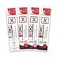 Photo of the variety of X on the Lips flavors.