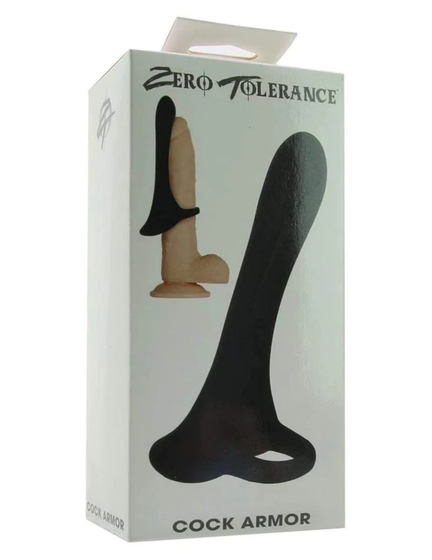 Zero Tolerance - Cock Armor Rechargeable Silicone Vibrating Cock Ring w/ Long Bullet - Black