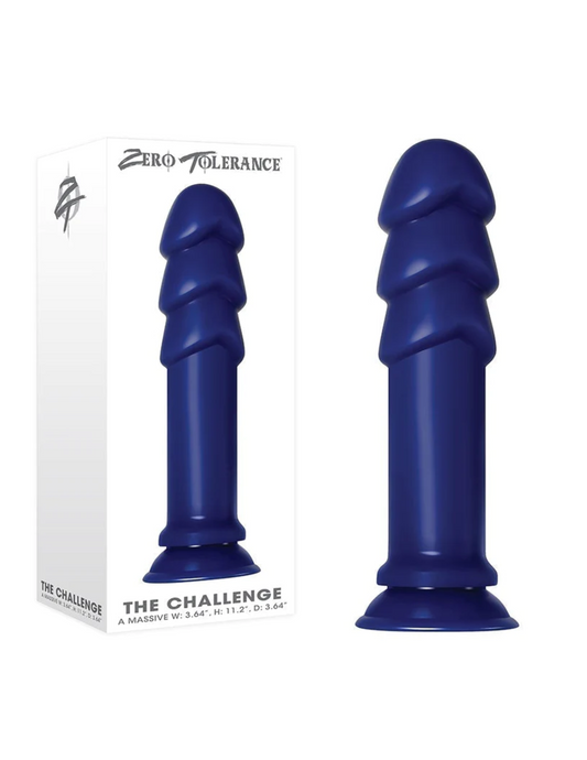 Zero Tolerance - The Challenge 3 Head Ridge Anal Plug - Blue