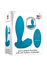 Load image into Gallery viewer, Adam and Eve - Eve&#39;s G-Spot Thumper with Clit Motion Silicone Rechargeable Remote Control Massager - Teal
