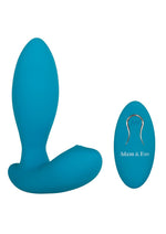 Load image into Gallery viewer, Adam and Eve - Eve&#39;s G-Spot Thumper with Clit Motion Silicone Rechargeable Remote Control Massager - Teal
