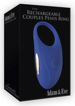 Load image into Gallery viewer, Adam and Eve The Rechargeable Silicone Couples Penis Ring - Blue

